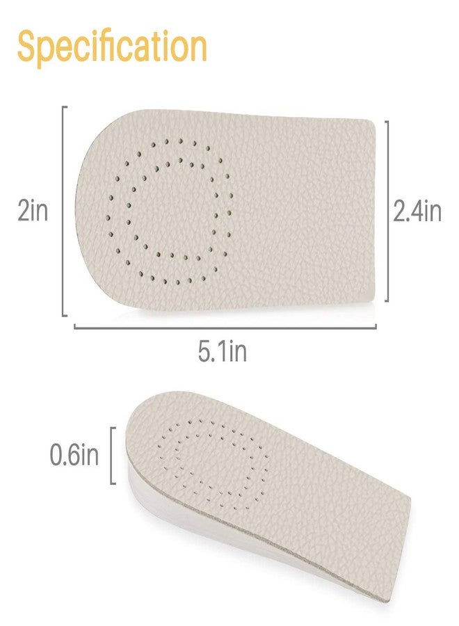 Kalevel Height Increase Insole Men Women 1.5 cm Heel Lift Shoe Inserts Half Elevator Insole Taller Shoes Pad Inserts for Height (0.6in) - Image 5